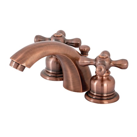 Kingston Brass KB946AX Victorian Mini-Widespread Bathroom Faucet, Antique Copper KB946AX